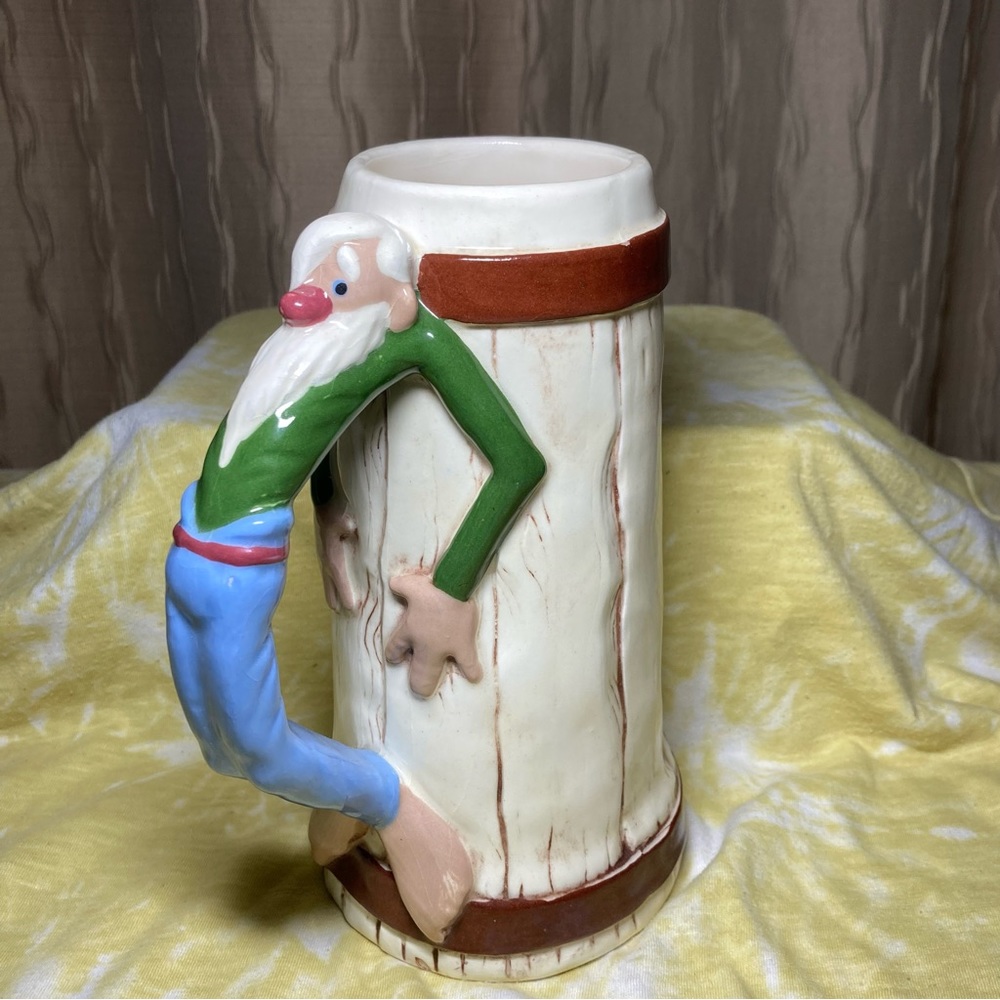 Vintage 1950’s Twin Winton Hillbilly Beer Ceramic Mug Stein Pasadena California